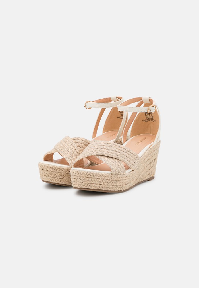 Sandales Anna Field Espadrillas Wedge platform Boucle Beige Femme | HCD-9007967